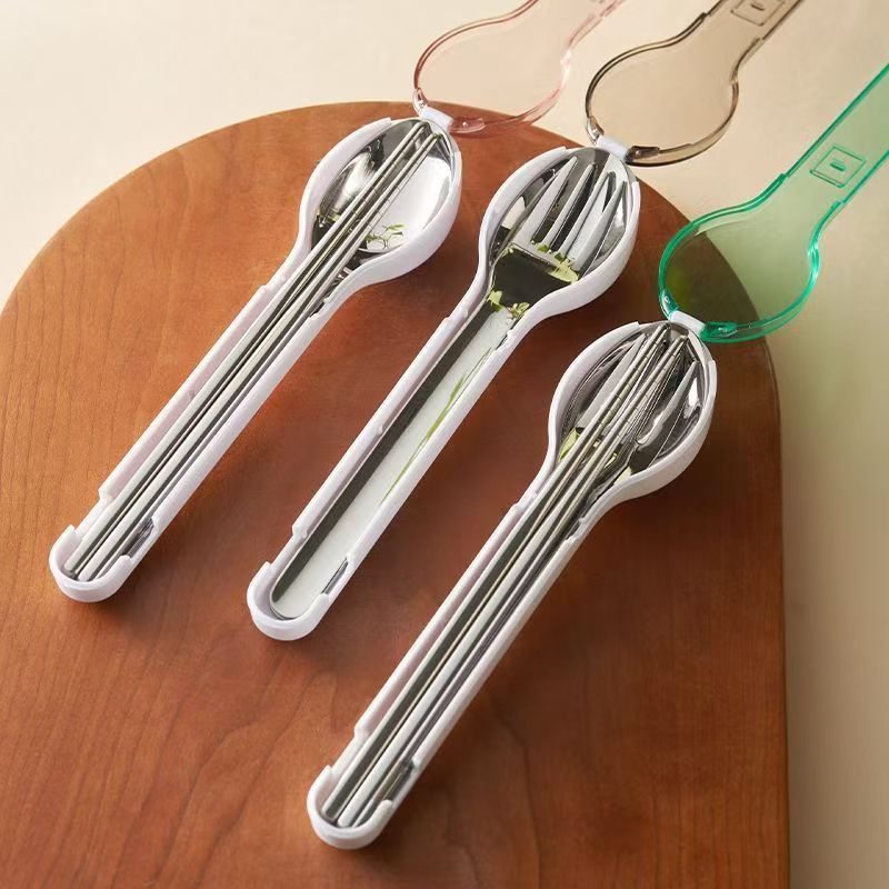 Weaning Spoon Set - Portable Cutlery Set with Storage Box