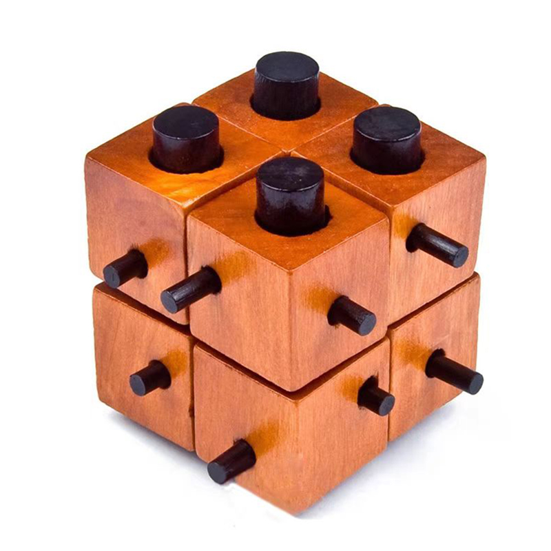 Baby Food Game - Wooden Brain Teaser Puzzles Unlock Interlock