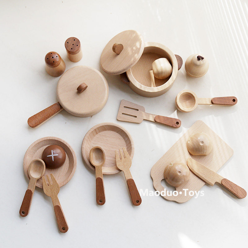 Baby Food Game - Maoduo Toys Beech Wooden Kids Kitchen