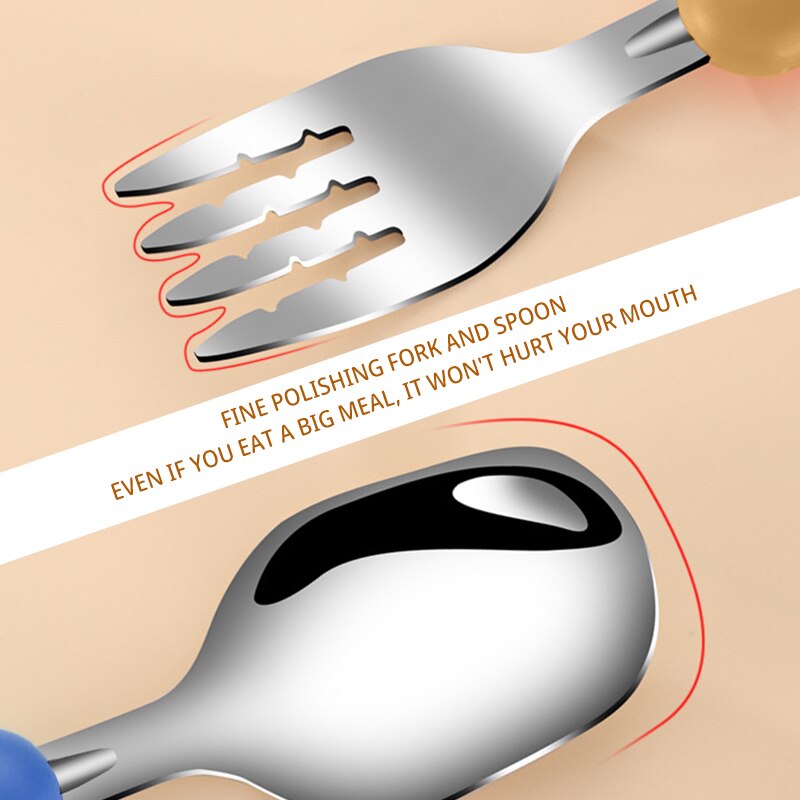 2PCSChildrens Tableware 304 Fo - Baby Food Eating 评论和价格