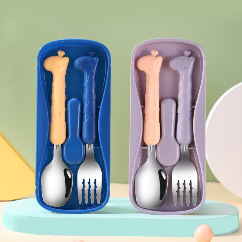2PCSChildrens Tableware 304 Fo - Baby Food Eating 评论和价格