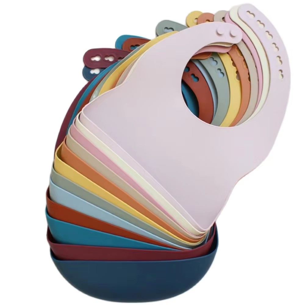 Baby Silicone Tray Bib Waterpr - Baby Food Eating 评论和价格