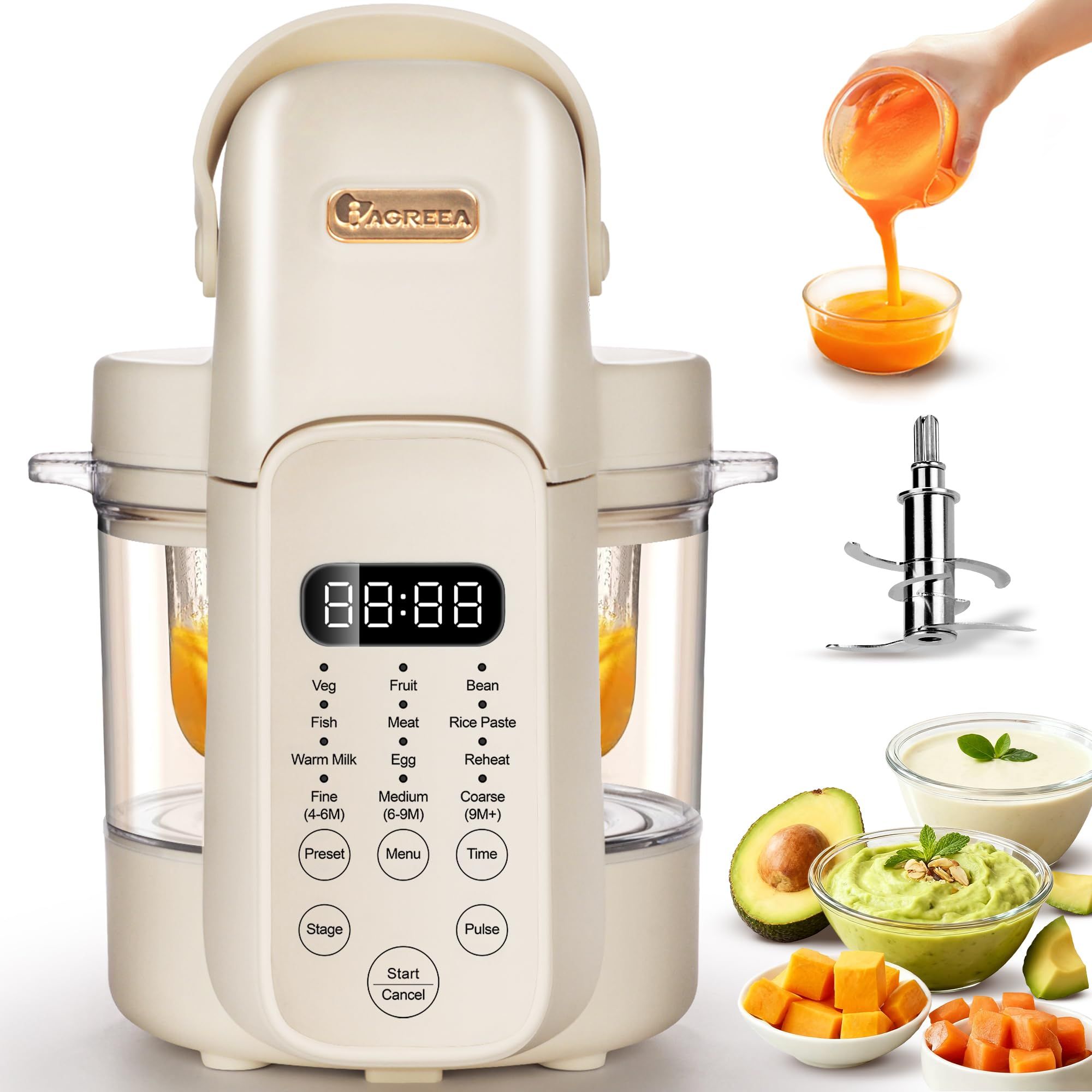 9 in 1 Baby Food Maker,Auto Gl - Baby Food Maker And Steamer 评论和价格
