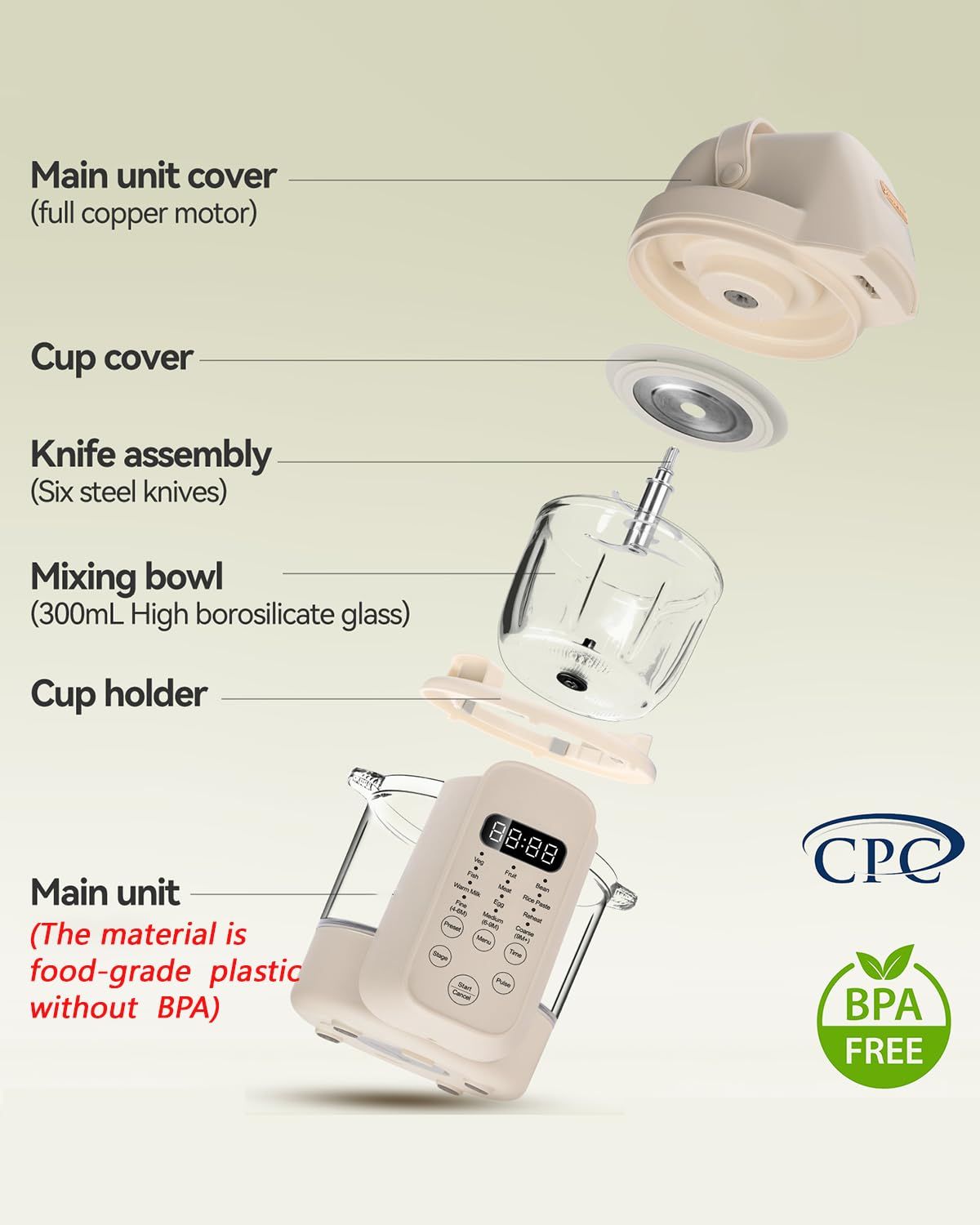 9 in 1 Baby Food Maker,Auto Gl - Baby Food Maker And Steamer 评论和价格