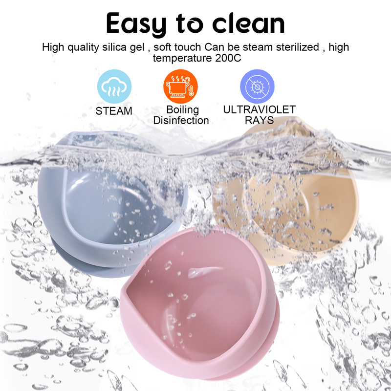 2PC Silicone Sucker Bowl Feedi - Baby Food Eating 评论和价格