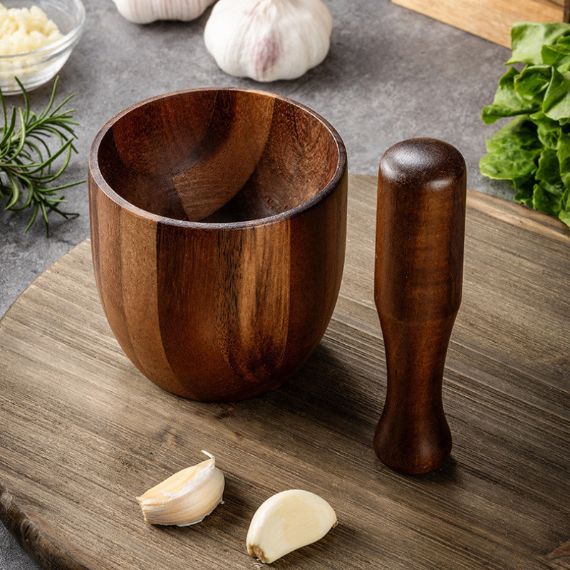 Acacia Wood Pestle and Mortar  - Baby Food Egg 评论和价格