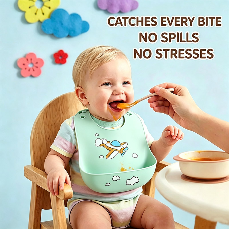 Silicone Baby Feeding Bib Wate - Baby Food Eating 评论和价格