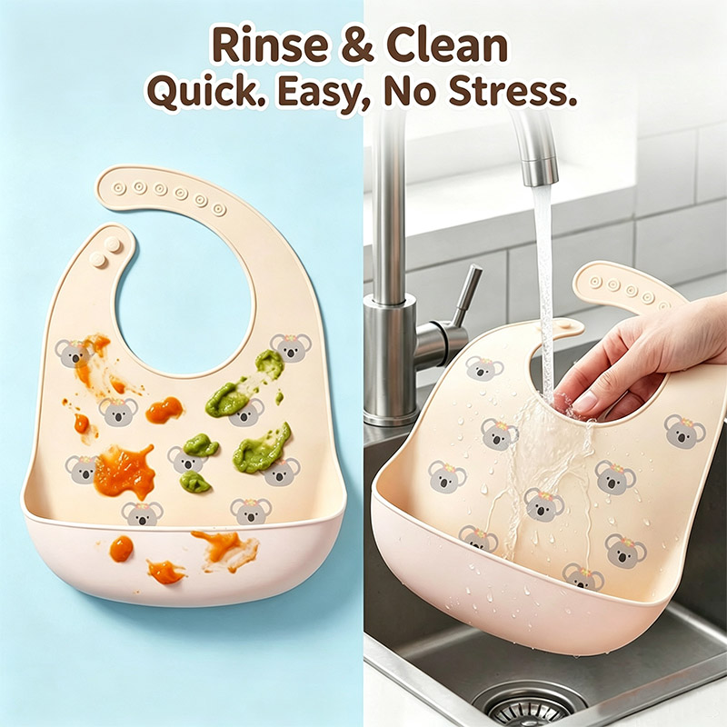 Silicone Baby Feeding Bib Wate - Baby Food Eating 评论和价格