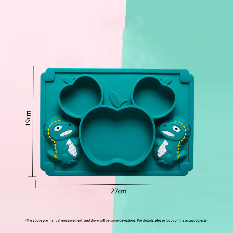 Cute Silicone Dinosaur Plate C - Baby Food Eating 评论和价格