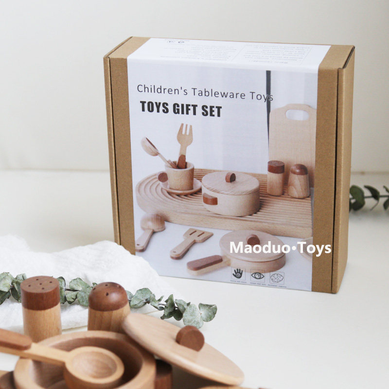 Maoduo Toys Beech Wooden Kids  - Baby Food Game 评论和价格