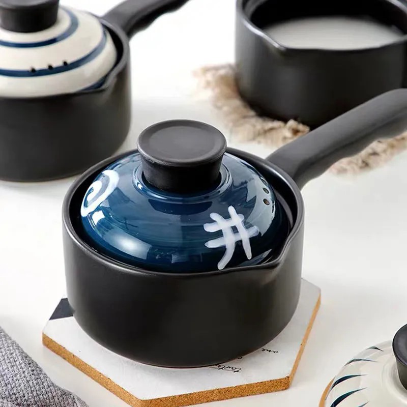 Ceramic Milk Pot Single Handle - Baby Food Instant 评论和价格