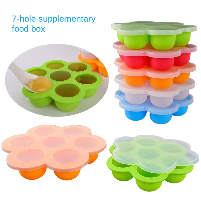 7 Holes Reusable Silicone Baby - Baby Food Egg 评论和价格