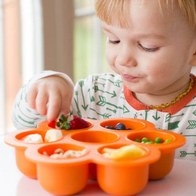 7 Holes Reusable Silicone Baby - Baby Food Egg 评论和价格