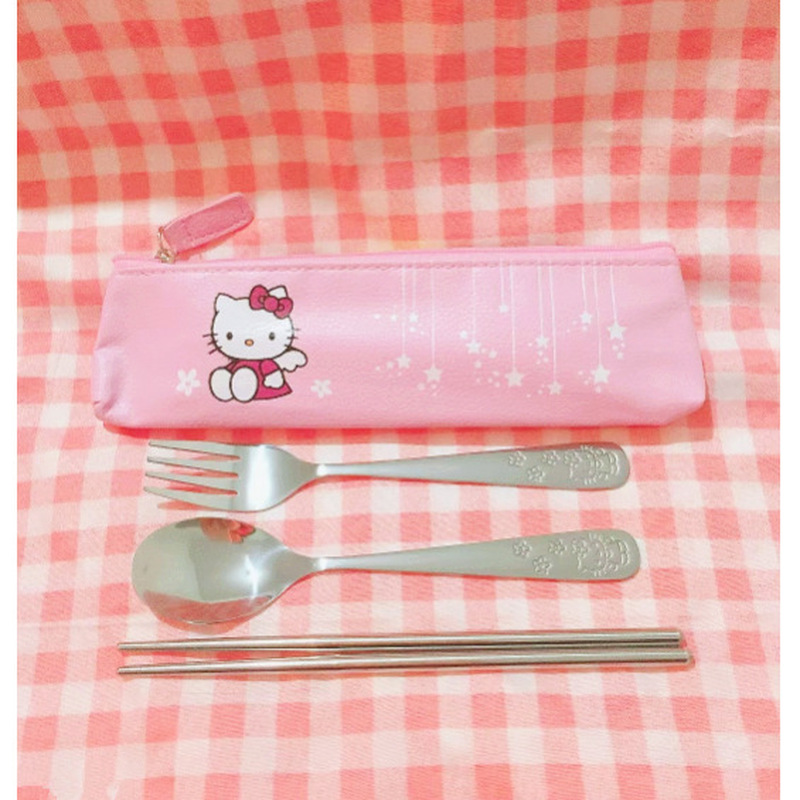 Hello Kitty Stainless Steel Sp - Weaning Spoon Set 评论和价格