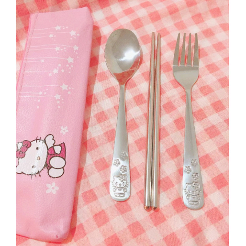 Hello Kitty Stainless Steel Sp - Weaning Spoon Set 评论和价格