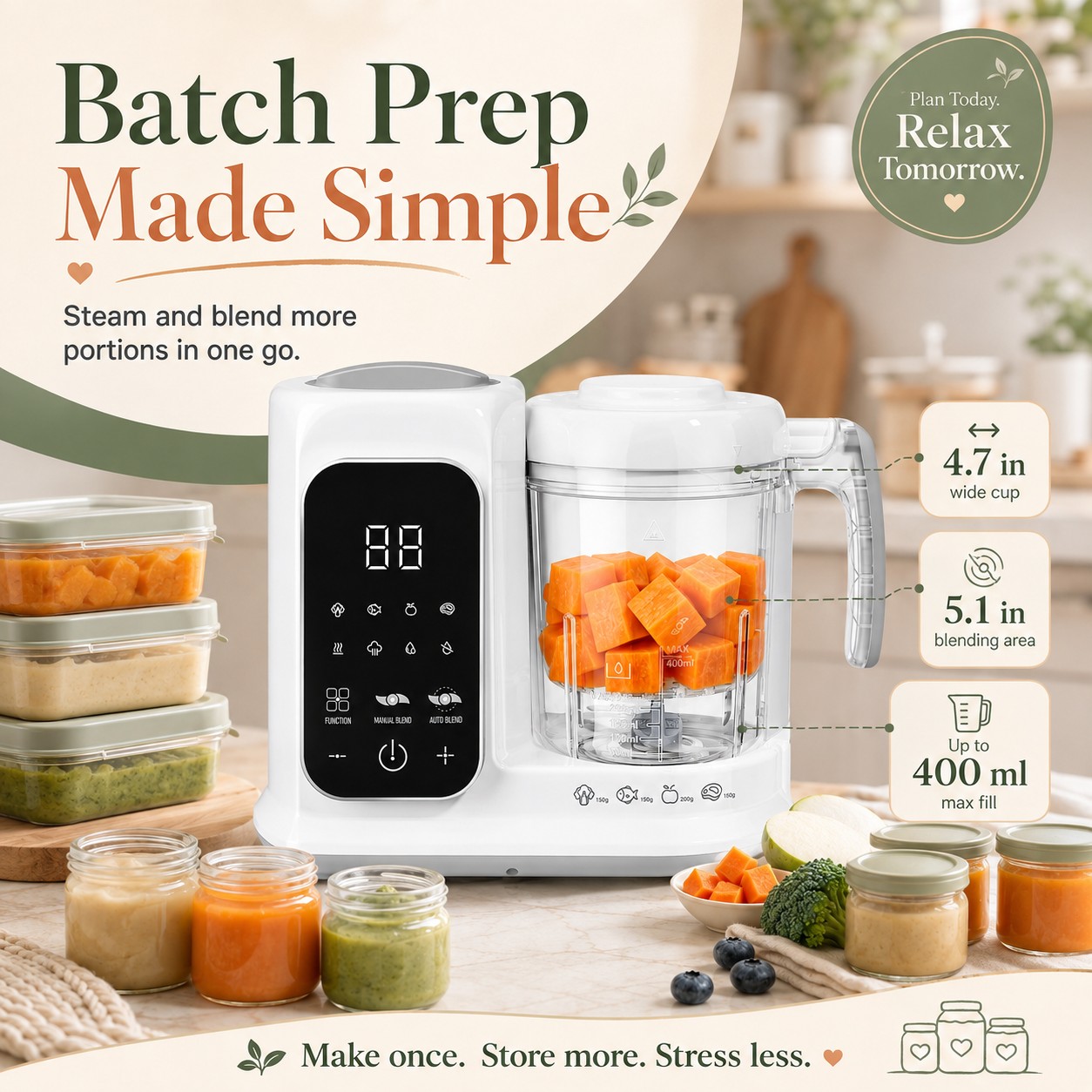 Household Infant Food Making U - Baby Food Maker And Steamer 评论和价格