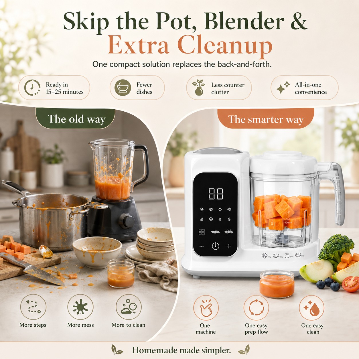 Household Infant Food Making U - Baby Food Maker And Steamer 评论和价格