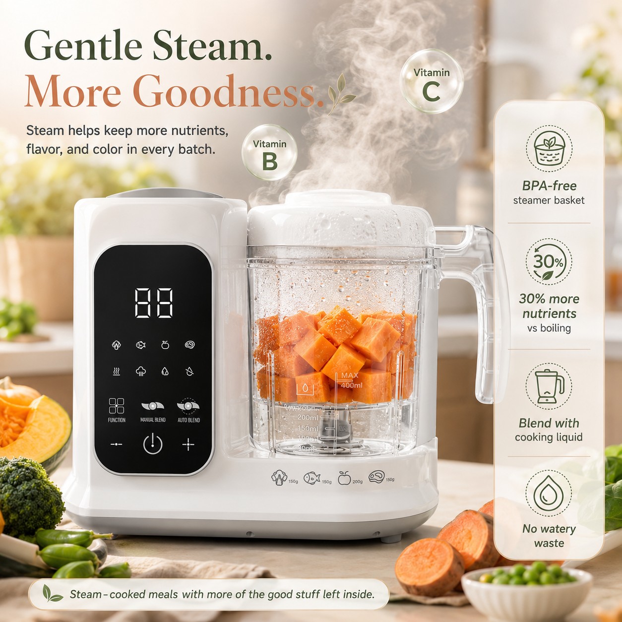Household Infant Food Making U - Baby Food Maker And Steamer 评论和价格