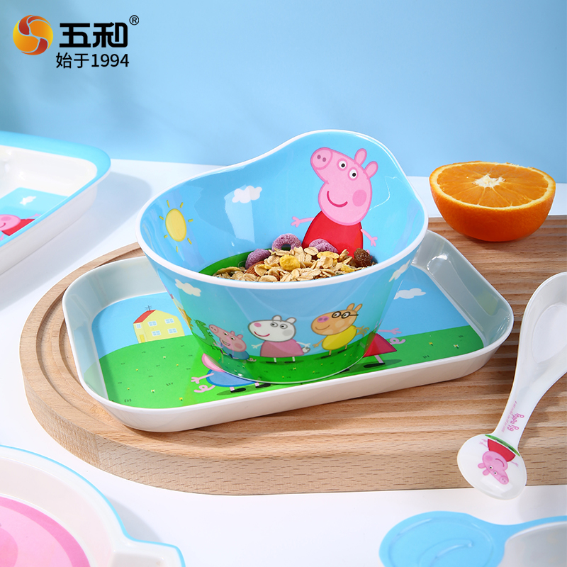For Peppa Pig Tableware Cartoo - Baby Food Eating 评论和价格